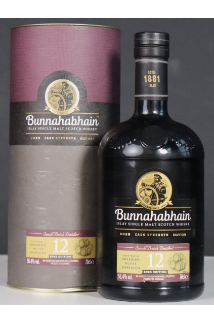 Bunnahabhain 12 Éves Islay Single Malt Cask Strength Edition 2025 56,4% 0,7 l