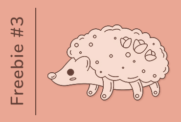 Omalovánka ke stažení – ježek