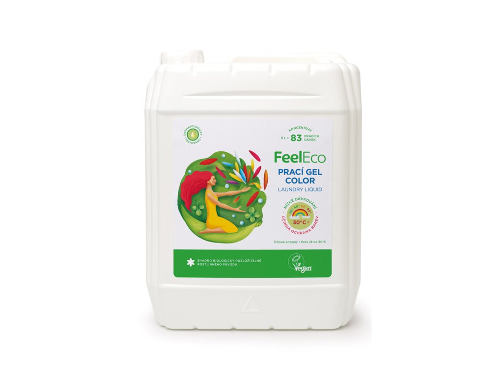 Prací gel color - vegan - Feel Eco 5000ml