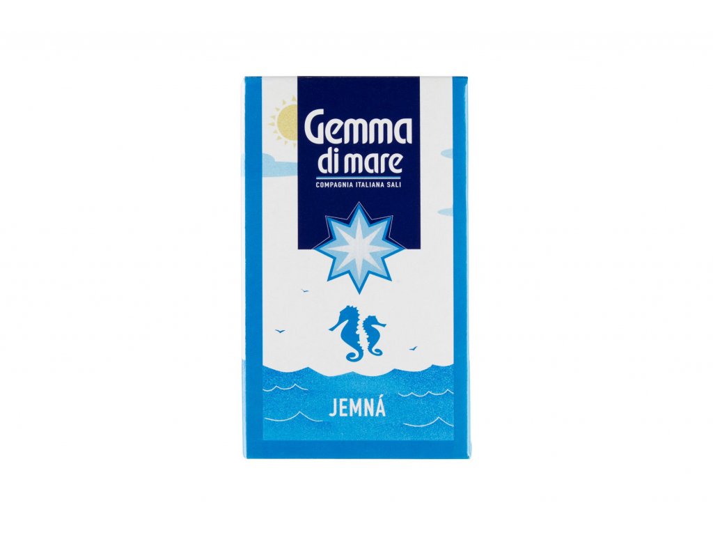 Sůl mořská jedlá jodovaná - jemná - Gemma di mare 1000g