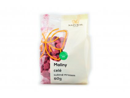 Maliny celé mrazem sušené - Natural 50g