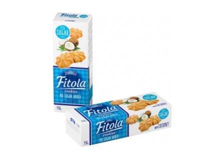 Sušenky s kokosem bez přidaného cukru - Fitola 150g