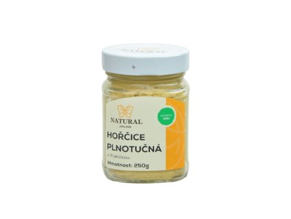 Hořčice plnotučná s fruktózou - Natural 250g