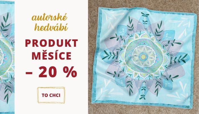 produkt měsíce autorské hedvábí