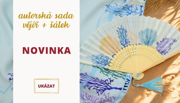 novinka sada vějíř a šátek