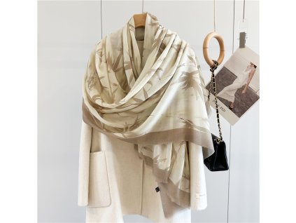 Kašmírový pléd bambusy 100x200 cm, Hedvábný svět 1