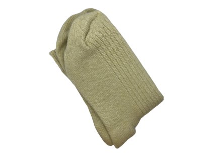 Velejemné vlněné ponožky celoroční, WHITE ORCHID - béžová