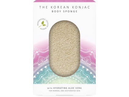 Tělová konjak houba s aloe vera, kolekce mandala