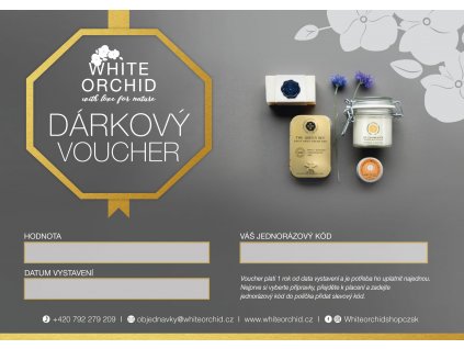 dárkový voucher WHITE ORCHID