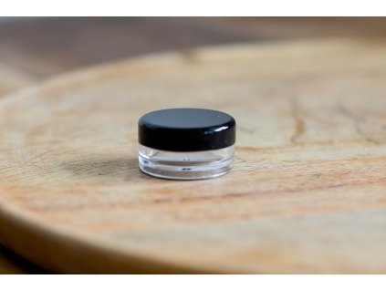 Průhledná miska s černým víčkem 3 ml, WHITE ORCHID (2)