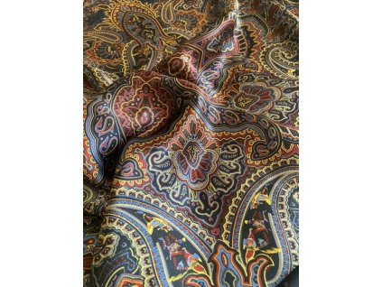 Hedvábný šátek Ornamenty 70x70 cm v dárkovém balení, HEDVÁBNÝ SVĚT (3)
