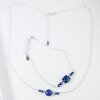 Stříbrný náhrdelník a náramek s modrým kamenem lapis lazuli (2)