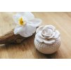 Aroma kámen Růžička v bílé mističce, White Orchid (1)