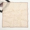 Bavlněný šátek Hnědé puntíky 70x70 cm, WHITE ORCHID (1)