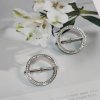 Spona / průvlek na šátek stříbrný kruh v dárkovém balení, WHITE ORCHID (2)