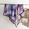 Hedvábný šátek Fialová harmonie 70x70 cm v dárkovém balení, HEDVÁBNÝ SVĚT 4