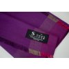 Šála z česaného hedvábí fialové odstíny oboustranná, HEDVÁBNÝ SVĚT (3)