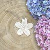 DIY Přírodní dřevěná kytička, WHITE ORCHID