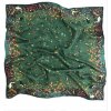 Hedvábný šátek zelený 64x64 cm v dárkovém balení, WHITE ORCHID