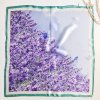 Hedvábný šátek Levandulové pole 53x53cm v dárkovém balení, WHITE ORCHID (3)