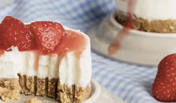 Mini jahodové cheesecaky