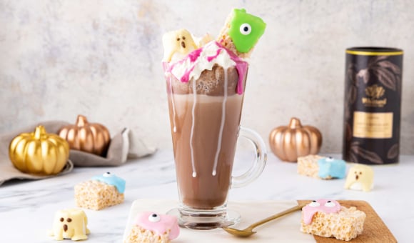 Halloweenská horká čokoláda