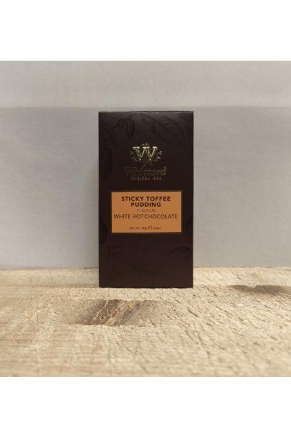 Biela horúca čokoláda Sticky Toffee Pudding