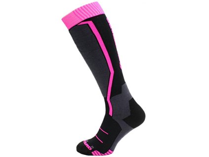lyžařské ponožky BLIZZARD Viva Allround ski socks, black/anthracite/magenta