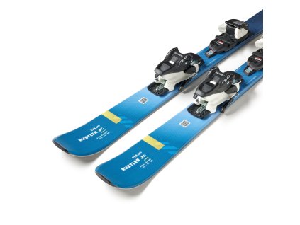 BLIZZARD Rustler Twin JR + FDT JR 7 WB, blue, 25/26 (Velikost 118 cm)