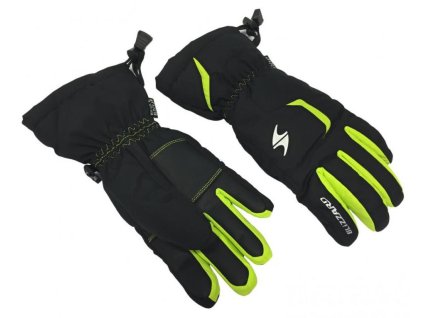 BLIZZARD Reflex junior ski gloves, black/green, 2023, 6