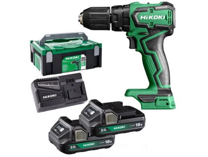 HiKOKI (Hitachi) DV18DDWRZ Aku příklepová vrtačka, 2 x aku + nabíječka