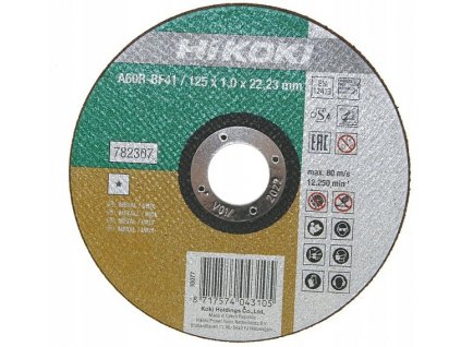 HiKOKI (Hitachi) 782307 Řezný kotouč na kov (125X22,23mm)