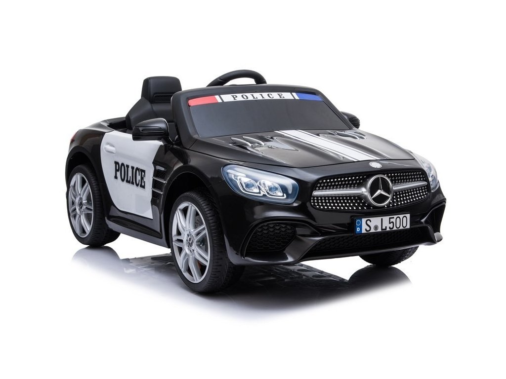 Elektrické autíčko Mercedes SL500 policajná čierne