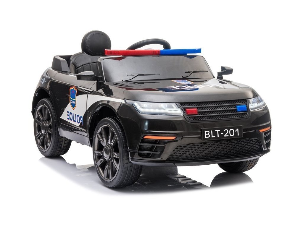 Elektrické autíčko BLT-201 policajné čierne