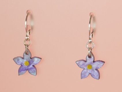 Fialová kvítka mini