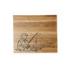 Bukové kuchyňské prkénko s vygravírovaným obrázkem Rybáře