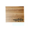 Bukové kuchyňské prkénko s vygravírovaným obrázkem Ryby