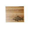 Bukové kuchyňské prkénko s vygravírovaným obrázkem Ryby
