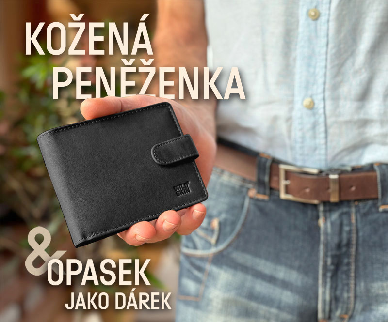 Peněženka a opasek jako dárek