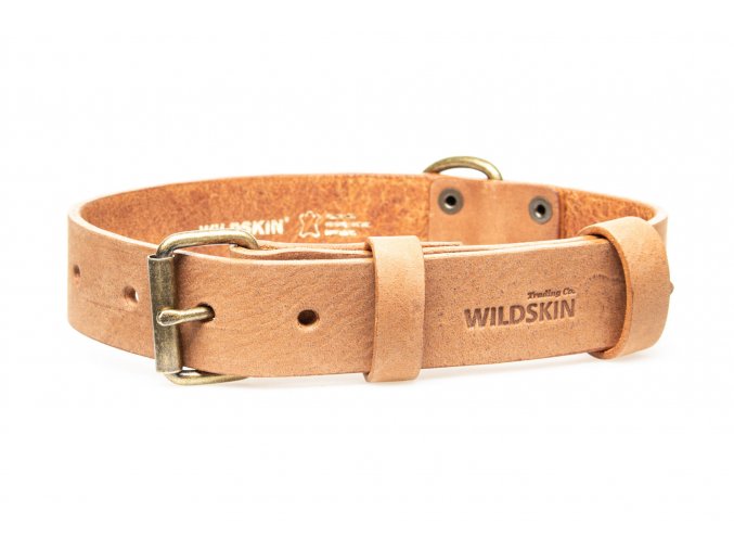 OBV.100135 CML Kožený obojek Camel 30 mm (2)