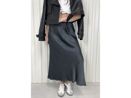 Sukňa satin dark grey
