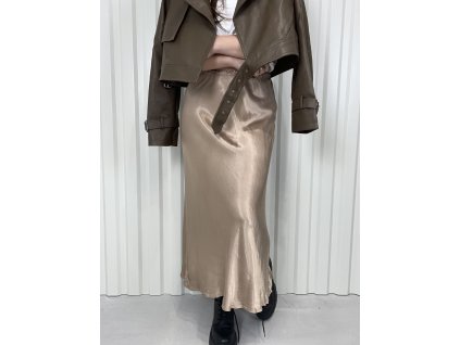 Sukňa satin beige