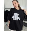 Oversize Tričko X black