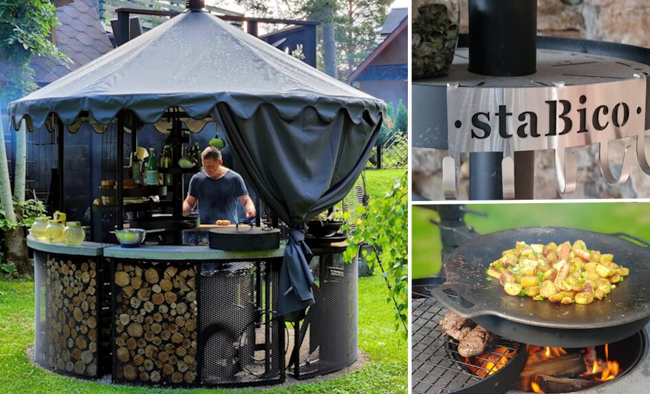 Zahradní kuchyně - hrilovací centrum