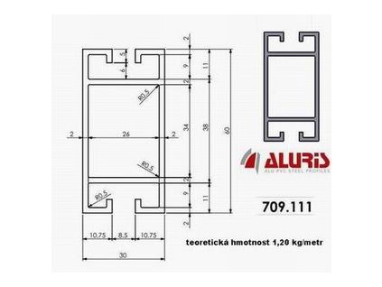 profil solarni panely 60x30