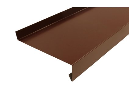 parapet venkovní ohybany hnedy