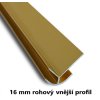 Rohový profil vnější  zlatý