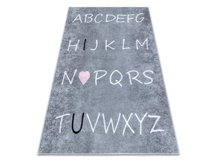Koberec Abeceda má dokonalý jednoduchý design.