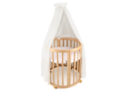 Tylový baldachýn nad postýlku Ecru