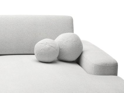 Sada designových kulatých polštářů - šedá